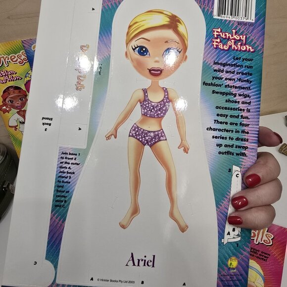 Set Of 4 Dress Up Dolls  Paper Doll Books Uncut Fashions - Picture 7 of 16